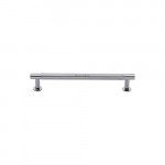 M Marcus Heritage Brass Partial Knurled Design Cabinet Pull with Rose 96mm Centre to Centre